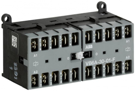ABB VB Миниконтактор реверсивный VB6A-30-01-F 9A (400В AC3) катушка 24В АС