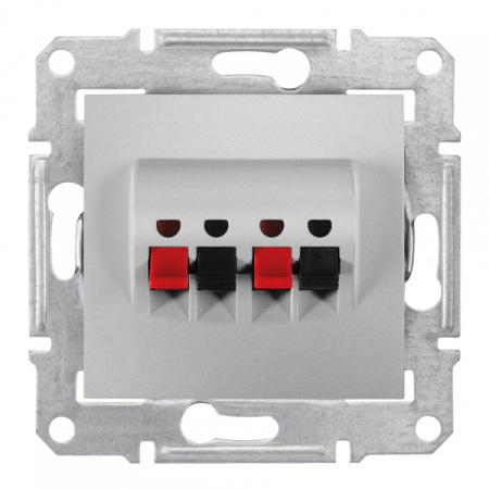 Schneider Electric Sedna Алюминий Аудиорозетка 2-я