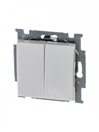 ABB BJB Basic 55 Бел Выключатель 2-х клавишный