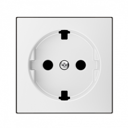 ABB SKY Альпийский белый Накладка для розетки SCHUKO с плоской поверхностью