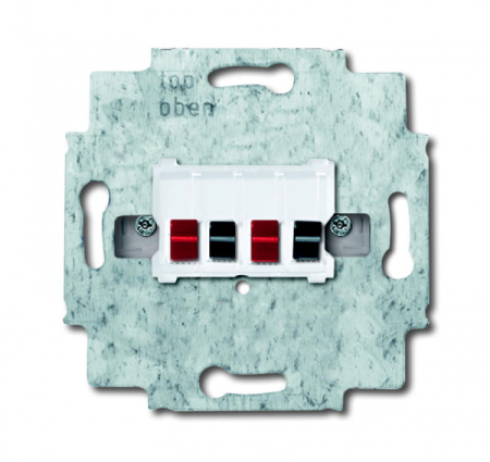 ABB BJE Мех Бел Аудиорозетка 2-ая (накладки 1766-хх и 2539-21х)