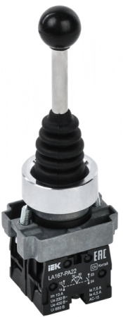 IEK Джойстик LA167-PA22 2 положения 2з без фиксации черный