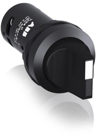 ABB Переключатель C2SS2-10B-10 2-х позиционный черный 1НО (90 градусов) с фиксацией (черное декоративное кольцо)