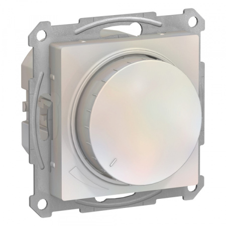 Systeme Electric AtlasDesign Жемчуг Светорегулятор (диммер) поворотно-нажимной, 630Вт, мех.