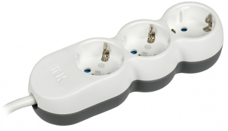 IEK UNO Удлинитель У03 3 места 2P+PE/1,5м 3х1,5мм2 16А/250В UNO