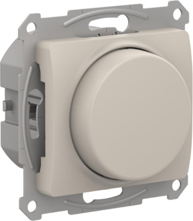 Systeme Electric Glossa Молочный Светорегулятор (диммер) повор-нажим, LED, RC, 400Вт, мех.