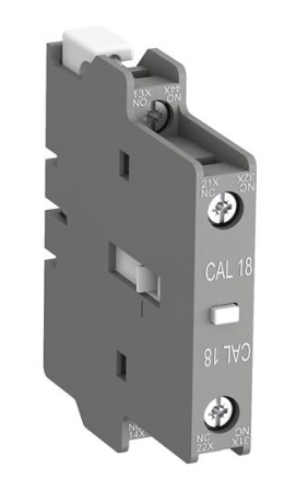 ABB Блок контактный дополнительный CAL18-11RT боковой 1HO1НЗ для контакторов АF400-АF1650 (соединение под кольц. наконечник)