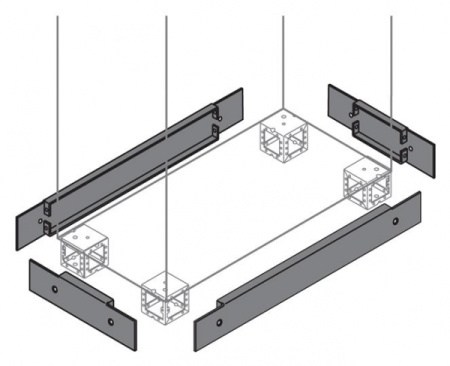 ABB Фланец цоколя 100х800 ВхШ (2шт)
