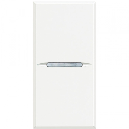BT Axolute White Axial Выключатель кнопочный (NO контакт) 16 А 1 мод