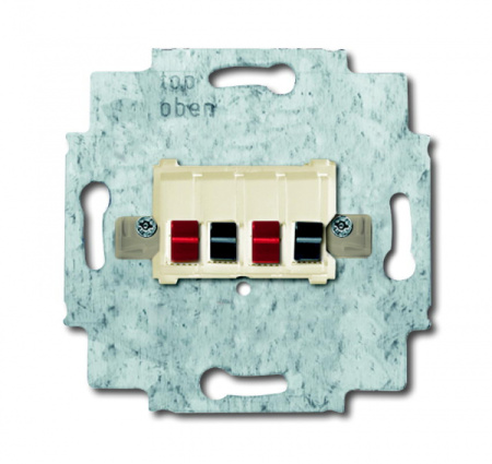 ABB BJE Мех Беж Аудиорозетка 2-ая (накладки 1766-хх и 2539-21х)