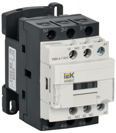 IEK ARMAT Контактор КМИ-А-11812 LC1D 18А 230В/АС3 1НО/1НЗ