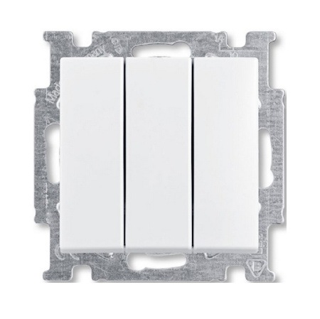 ABB BJB Basic 55 Бел Выключатель 3-клавишный, 16А