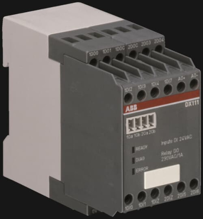 ABB Модуль В/В UMC100, 8DI =24/4DO-Реле/1AO, DX111