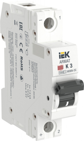 IEK ARMAT Автоматический выключатель M06N-DC 1P K 3А