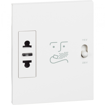 BT Living now Белый Розетка для электробритв 230В-127/230В 20ВА 3 мод