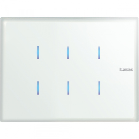 BT KNX Axolute Сенсорная панель управления 6-канальная, стекло, Whice
