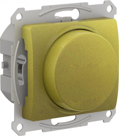 Systeme Electric GLOSSA Фисташковый СВЕТОРЕГУЛЯТОР (диммер) поворотно-нажимной, 315Вт, механизм