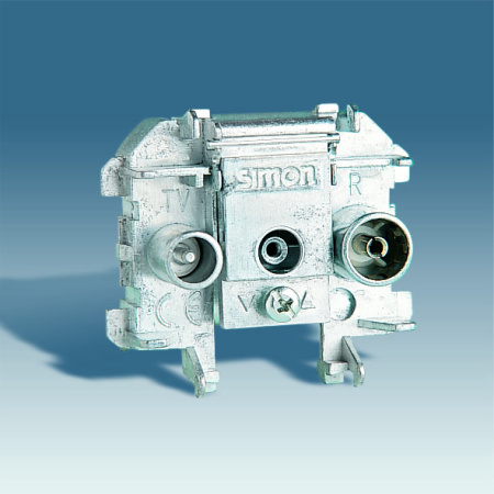 Simon 73 loft Мех Розетка R-TV-SAT проходная