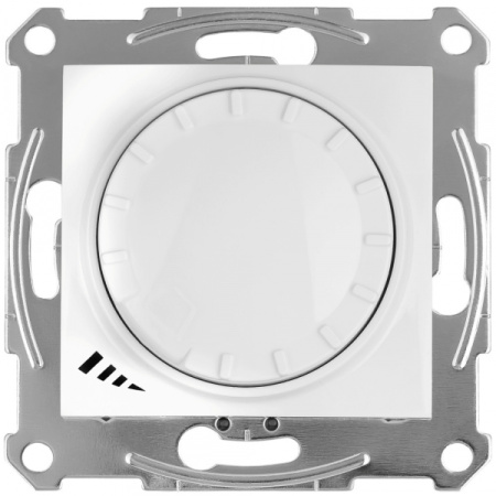 Schneider Electric Sedna Бел Светорегулятор LED поворотно-нажимной, проходной, универсальный 4-400 Вт