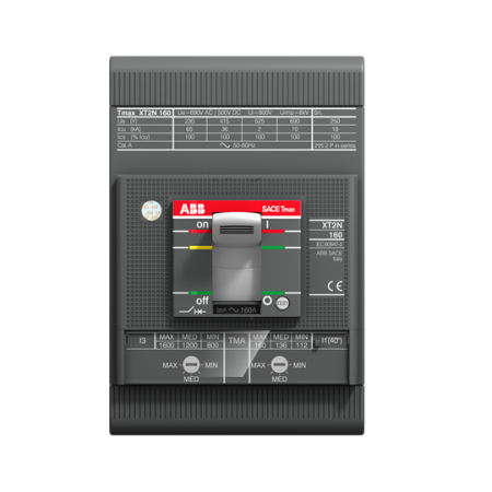 ABB Выключатель автоматический для защиты двигателей XT2N 160 MF 1 Im=14 3p F F