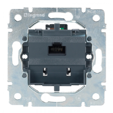 Legrand PRO 21 Мех Розетка ТЛФ 2-ая RJ 11 4 контакта