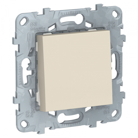 Schneider Electric Unica New Беж Переключатель 1-клавишный, сх. 6, 10 AX, 250В,