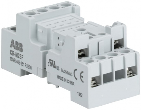 ABB Цоколь CR-M4SF (стандартный) для реле CR-M 2/4ПК, вилочный зажим