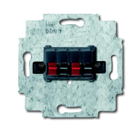 ABB BJE Мех Антрацит Аудиорозетка 2-ая (накладки 1766-хх и 2539-21х)