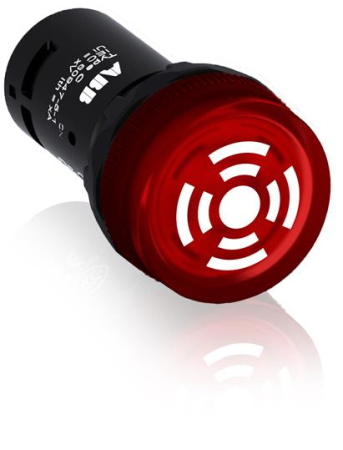 ABB Зуммер CB1-612R с пульсирующим сигналом, с подсветкой, красный, 110-130 В DC