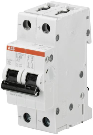 ABB Выключатель автоматический 2-полюсной S202M K0,2UC