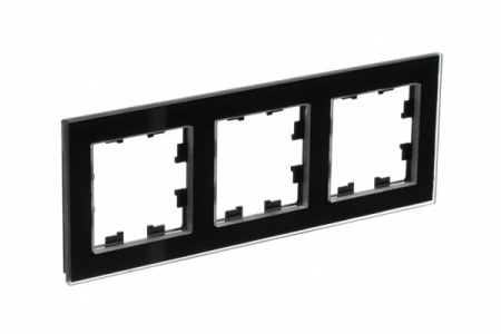 Systeme Electric AtlasDesign Nature Стекло черный Рамка 3-ая