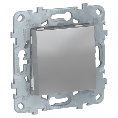 Schneider Electric Unica New Алюминий Выключатель 1-клавишный, сх. 1, 10 AX, 250В