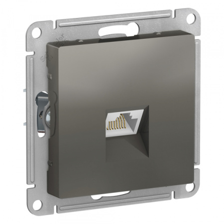 Systeme Electric AtlasDesign Сталь Розетка компьютерная RJ45, механизм