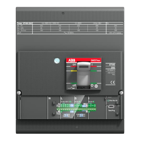 ABB Выключатель автоматический XT4N 160 Ekip Dip LIG In=160A 4p F F