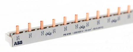 ABB PS3/60 Разводка шинная 3Ф на 60М 63 А штырек