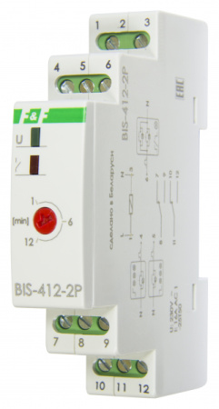Реле импульc BIS-412-2P, 230В, max ток 2х16А, 2НО/2НЗ
