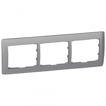 Legrand DIY Galea Life Алюминий Рамка 3-я, горизонтальная