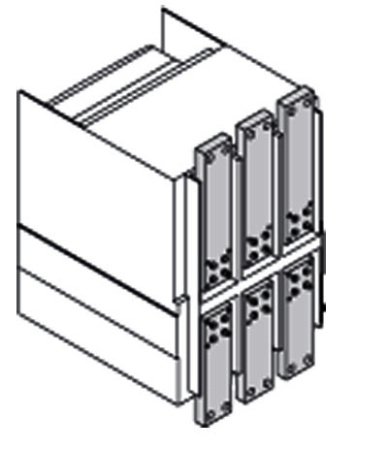 ABB Emax2 Комплект силовых выводов фиксированной части F на нижние выводы E6.2 W FP 3шт