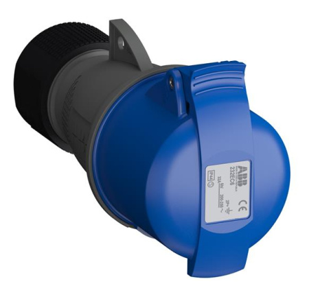 ABB Easy&Safe Розетка кабельная 232EC6,32А,2P+E,IP44,6ч