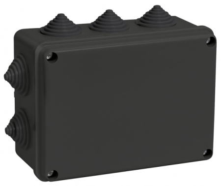IEK Коробка расп. КМ41241 150х110х70мм IP44 10 вв. черная