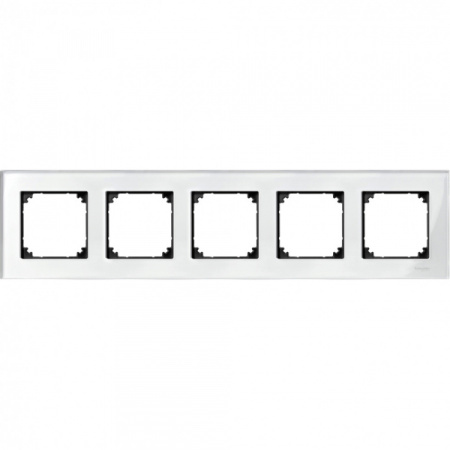 Schneider Electric Merten SM M-Elegance Стекло Белое Рамка 5-ая