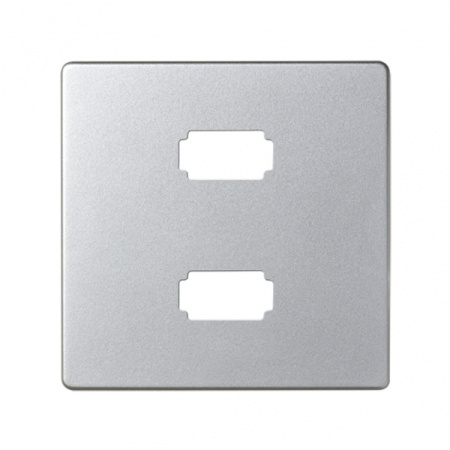 Simon 82 Detail Алюминий Накладка Розетки USB 2-ой 2.0 типа A, мама (7501090-039)