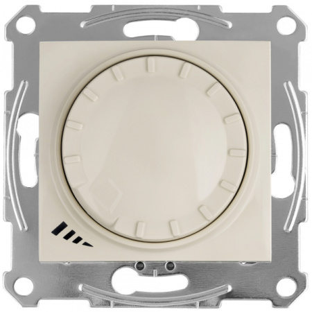 Schneider Electric Sedna Беж Светорегулятор LED поворотно-нажимной, проходной, универсальный 4-400 Вт
