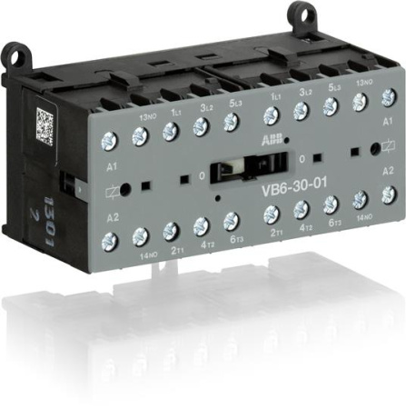 ABB VB Миниконтактор реверсивный VB6A-40-00 9A (400В AC3) катушка 110В АС