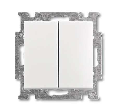 ABB BJB Basic 55 Бел Переключатель 2-х клавишный